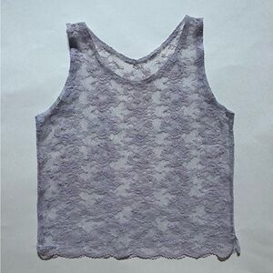 purple lace tank